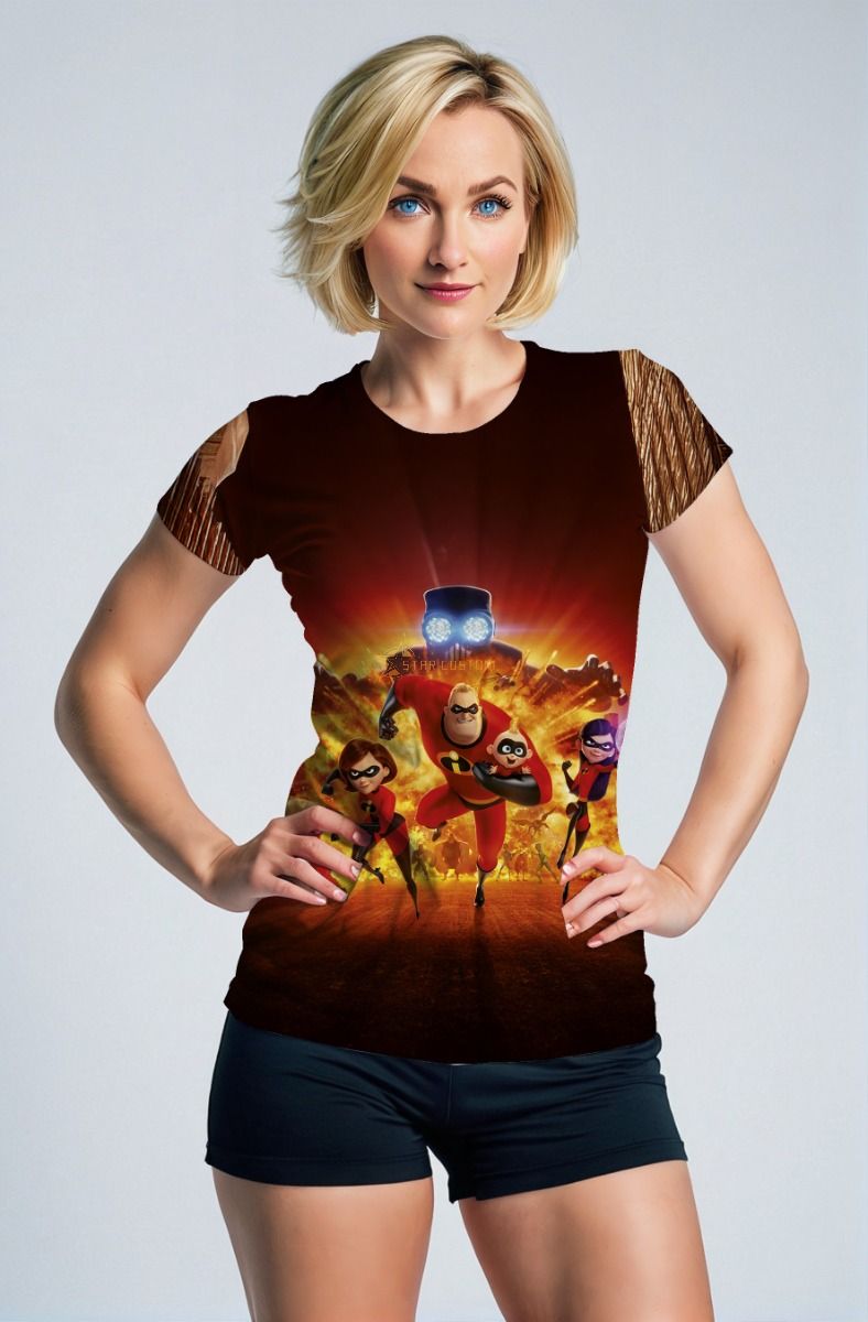 The Incredibles Family Action T‑Shirt – Dark Brown