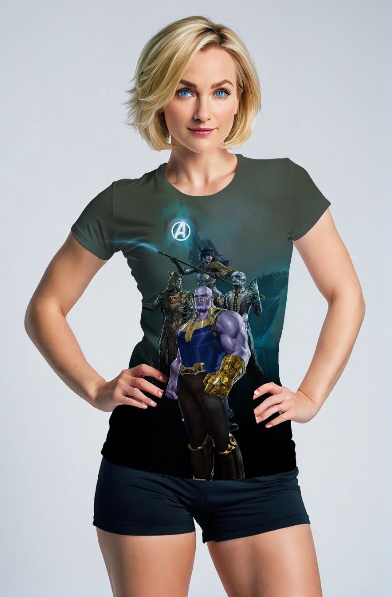Dark Green Thanos Battle T‑Shirt