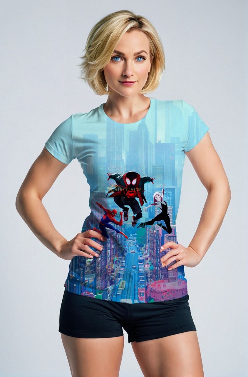 Light Blue Spider‑Verse T‑Shirt