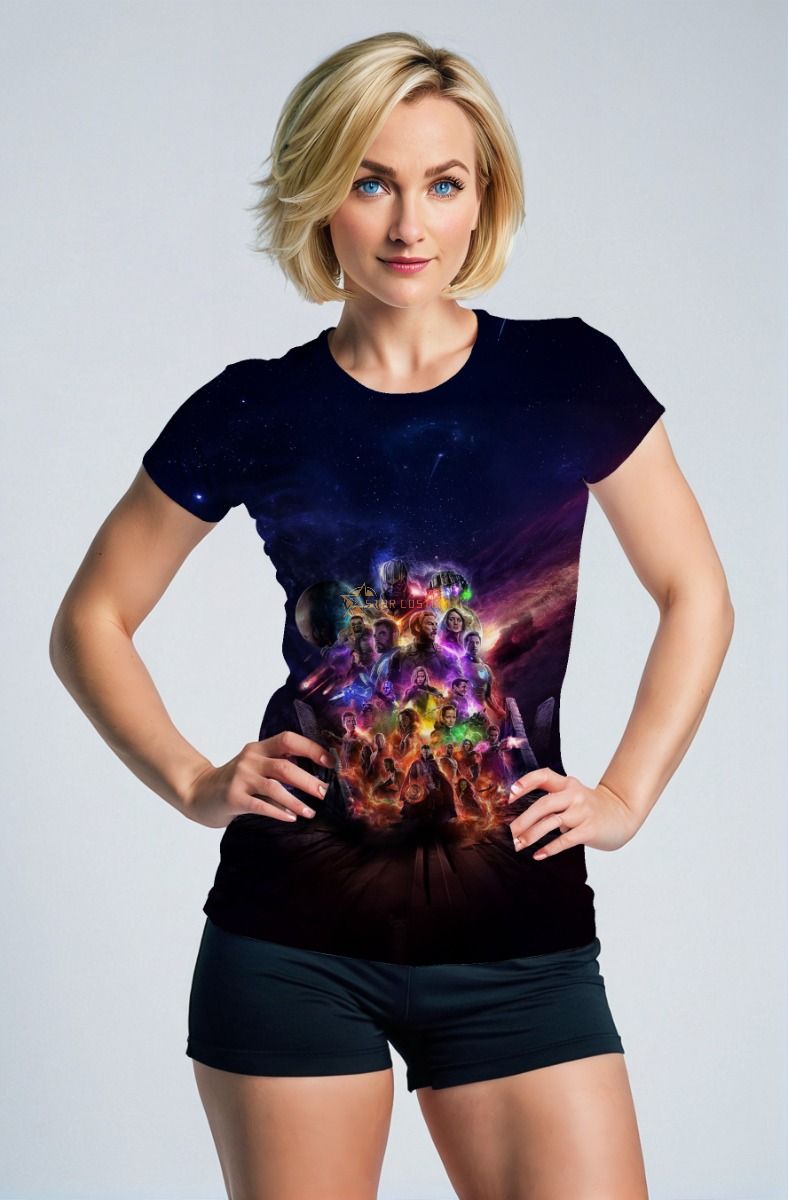Dark Purple‑Blue Avengers Infinity War T‑Shirt