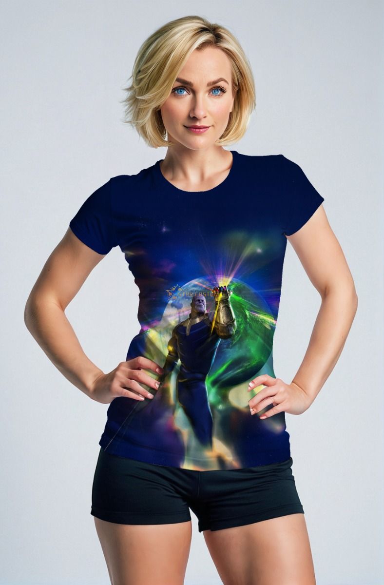 Dark Blue Thanos Infinity Gauntlet T‑Shirt