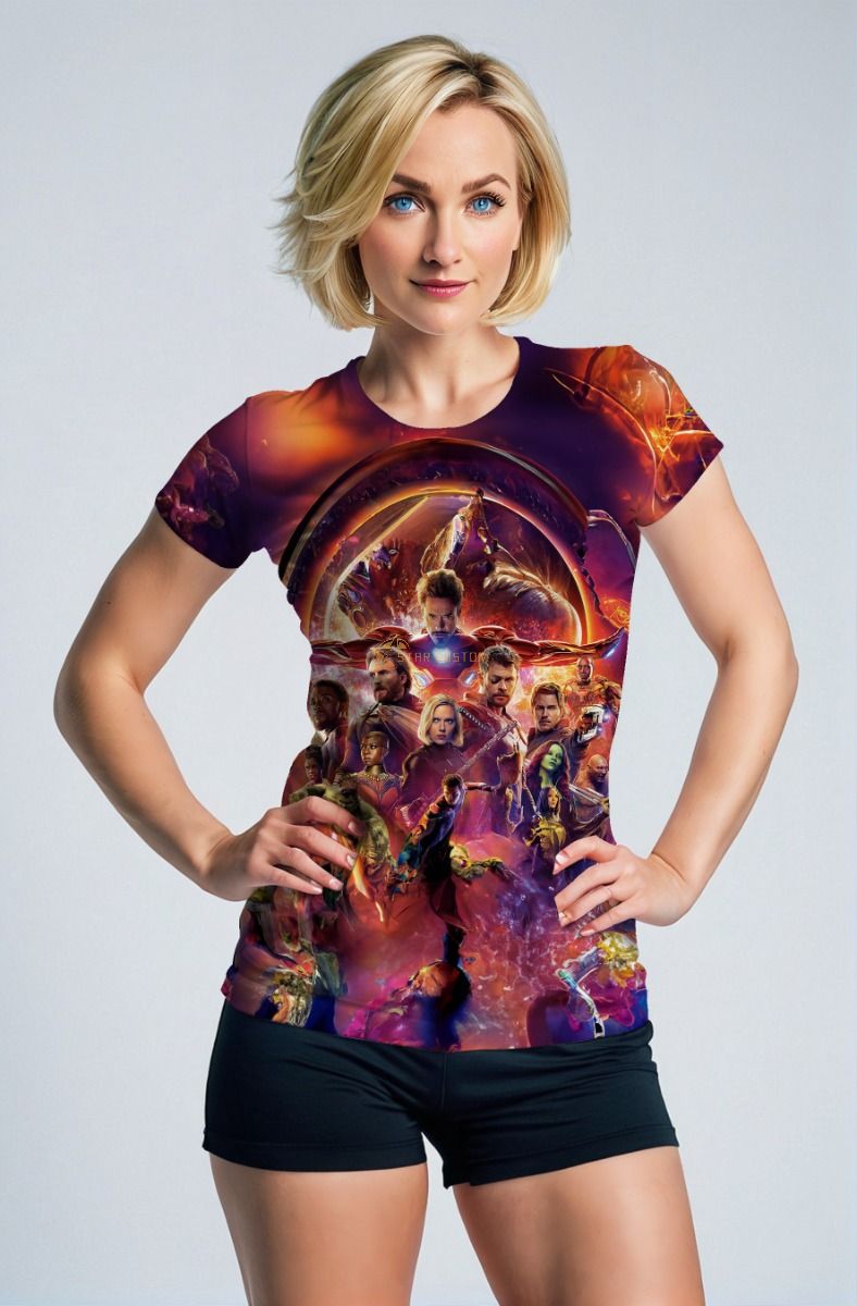 Fiery Red Avengers Team T‑Shirt