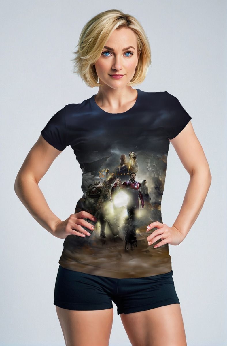 Dark Grey Avengers Epic Battle T‑Shirt