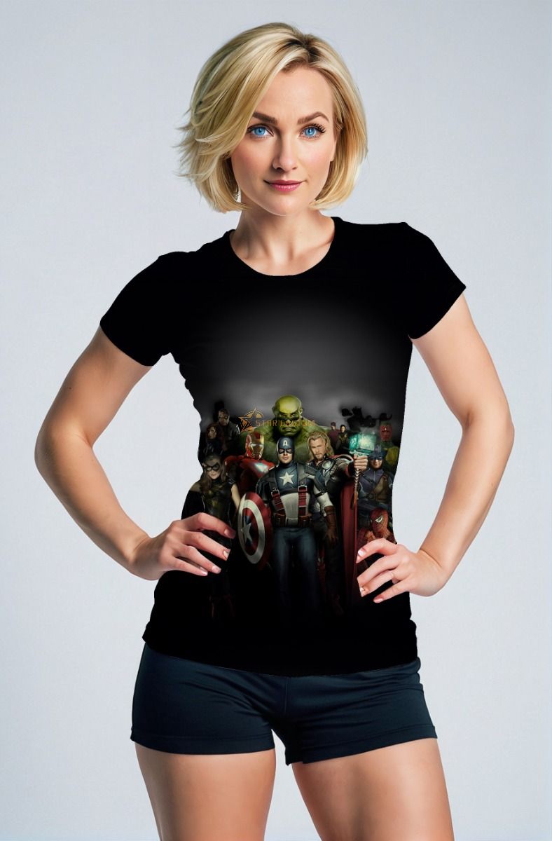 Black Avengers All‑Heroes T‑Shirt