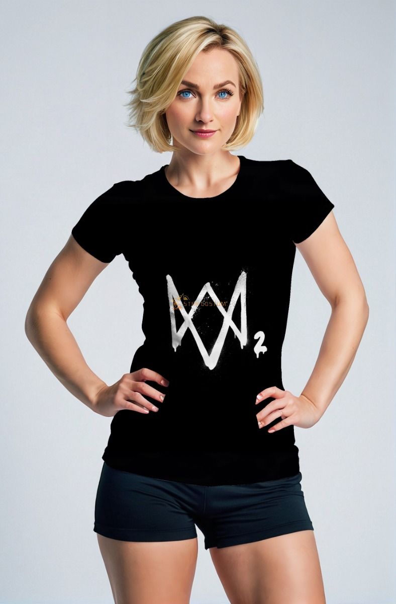 Watch Dogs Style Graphic Apparel – Black T‑Shirt