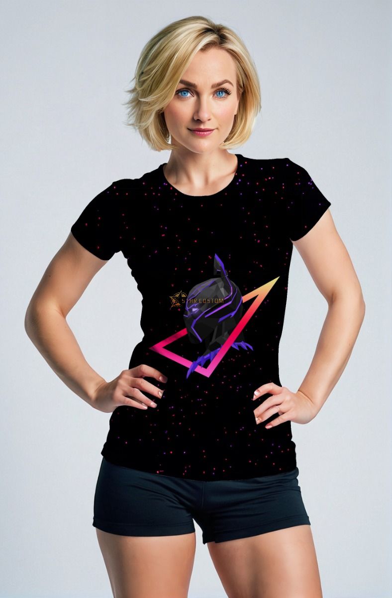 Neo Panther Graphic Apparel – Black T‑Shirt