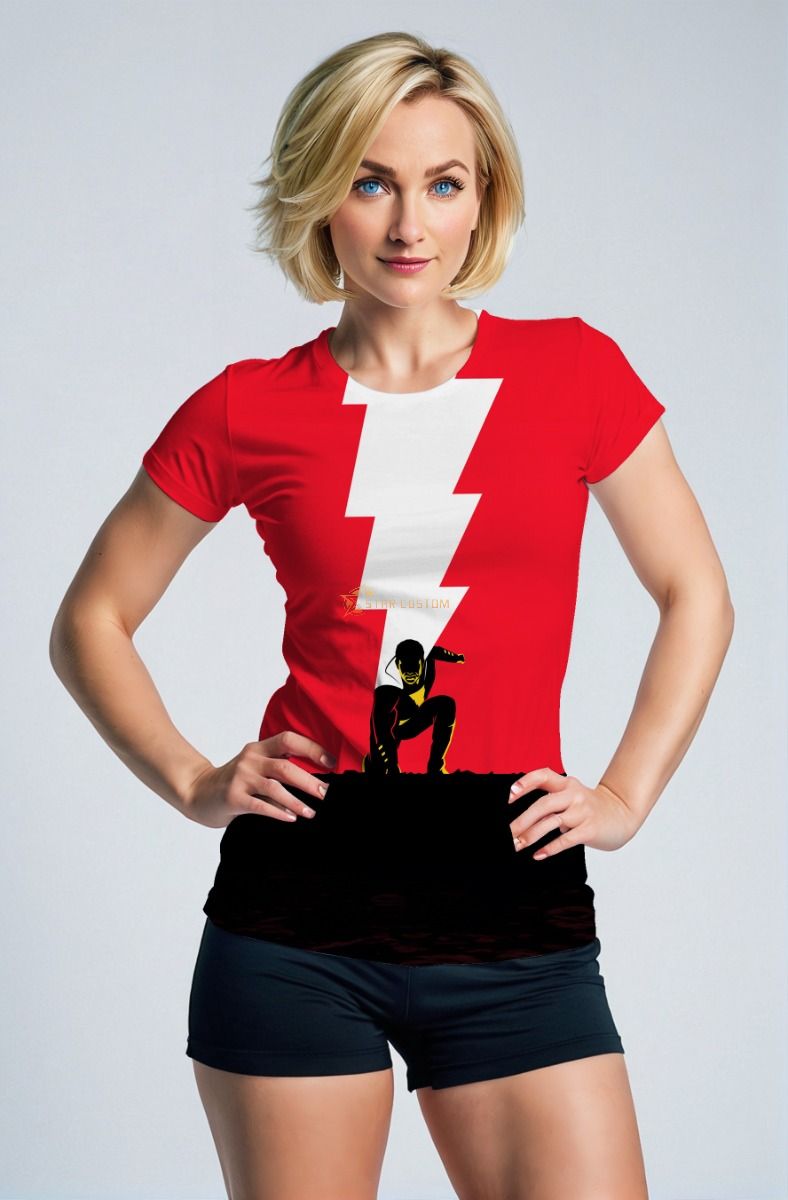 Flash Icon Street Tee – Red Lightning Edition
