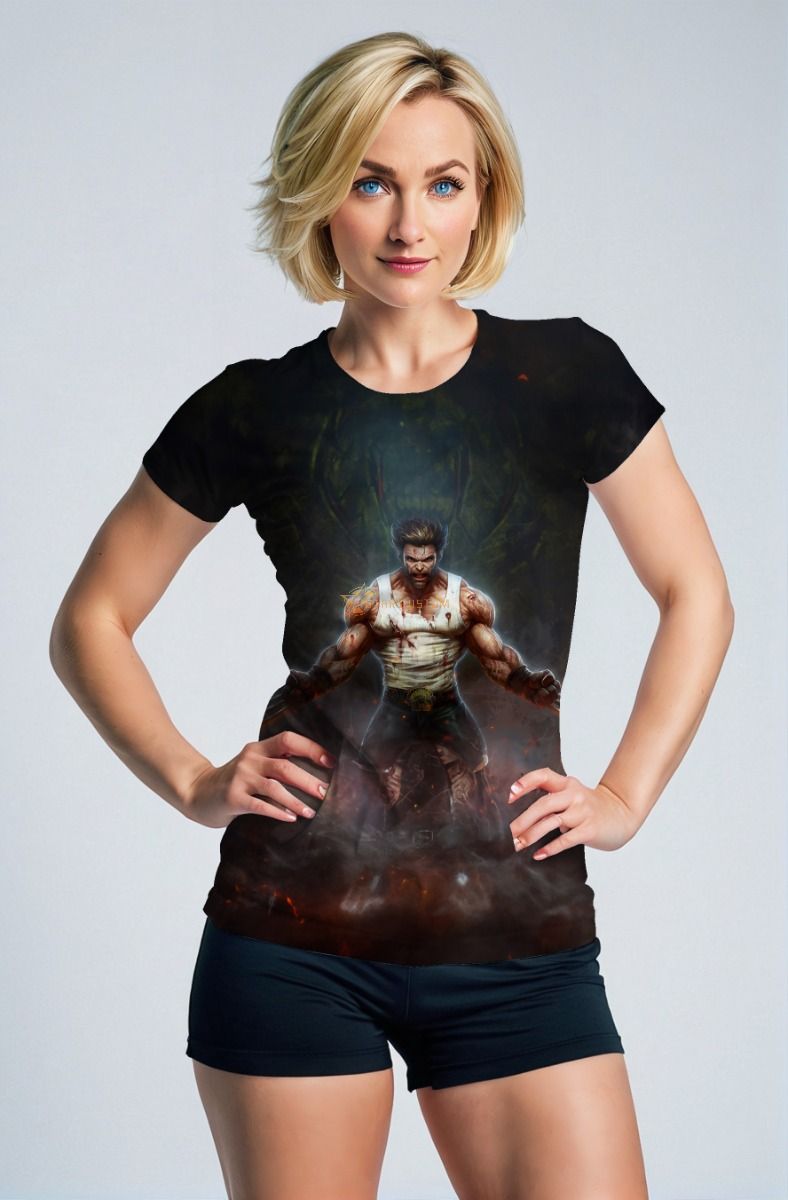 Black Wolverine T‑Shirt – Fierce X‑Hero Graphic Tee