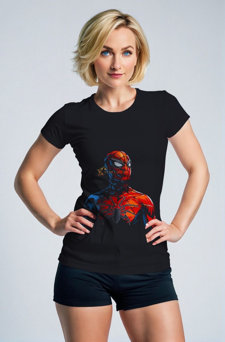 Spider‑Man Iconic Print T‑Shirt – Classic Black Tee