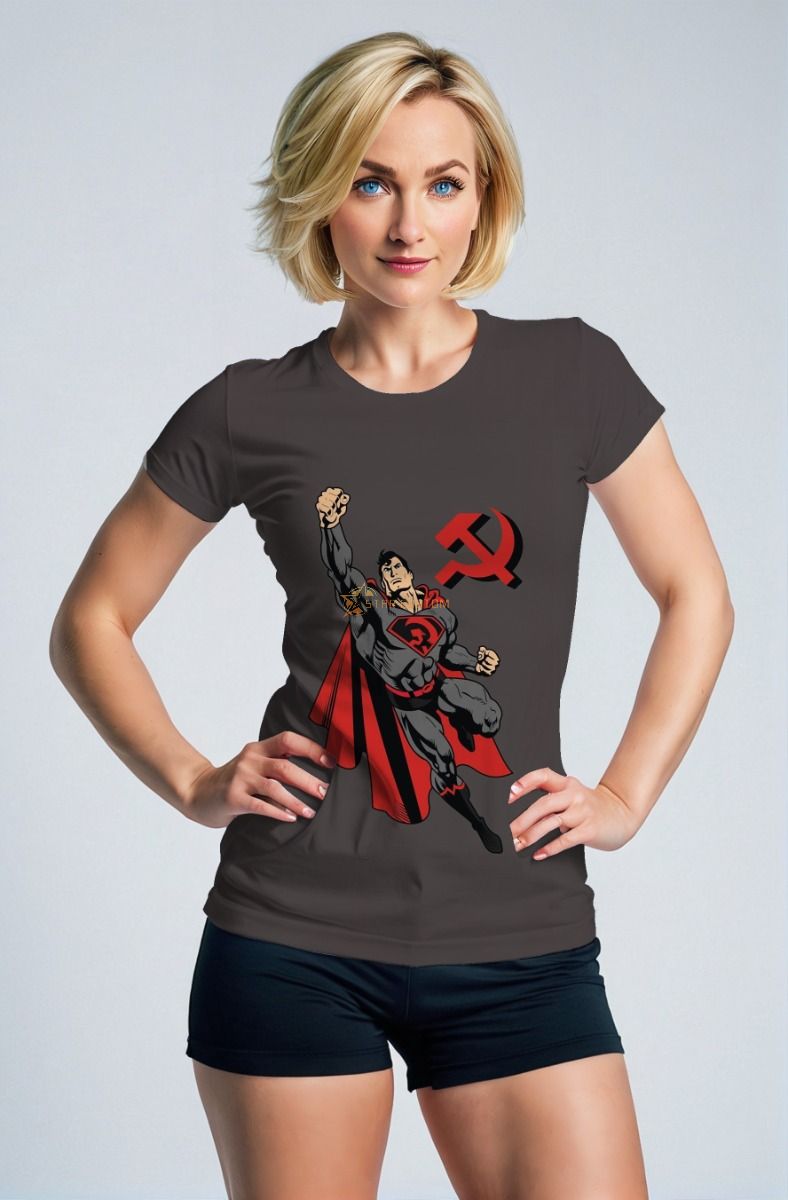 Dark Gray Heroic Red Emblem T‑Shirt