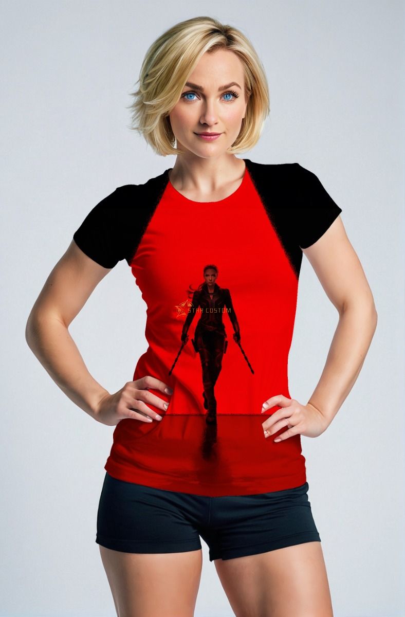 Red and Black Widow T‑Shirt