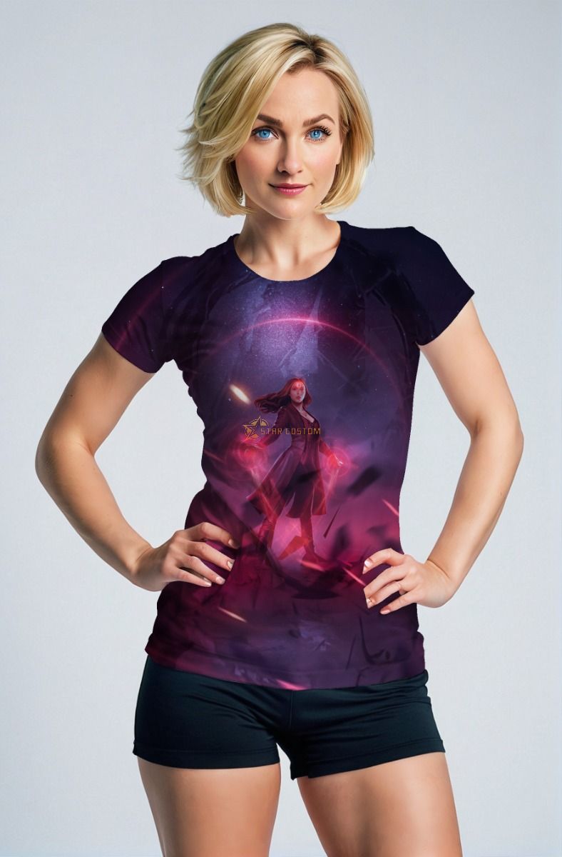 Purple and Pink Scarlet Witch T‑Shirt