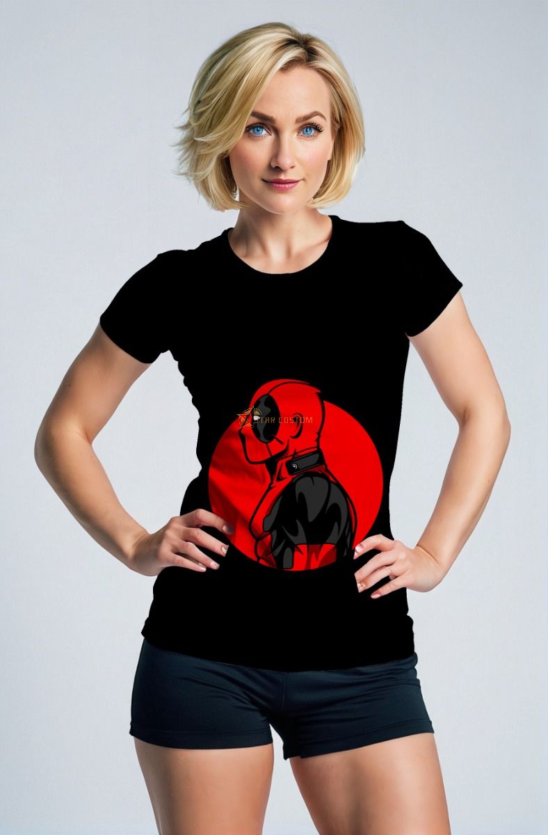Black Deadpool Profile T‑Shirt