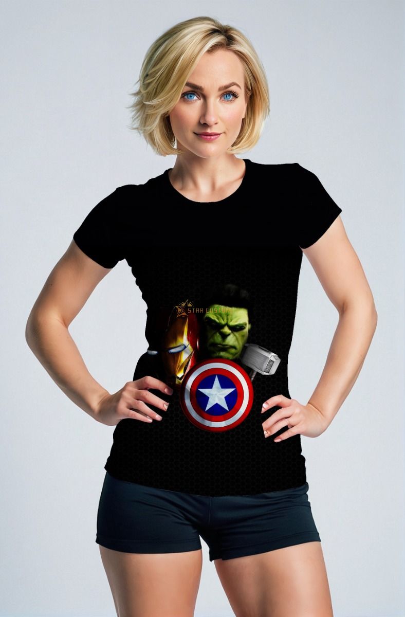 Black Avengers Elements T‑Shirt