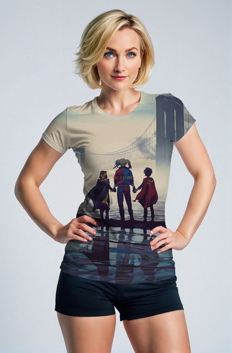 Beige Hero Trio Scenic T‑Shirt