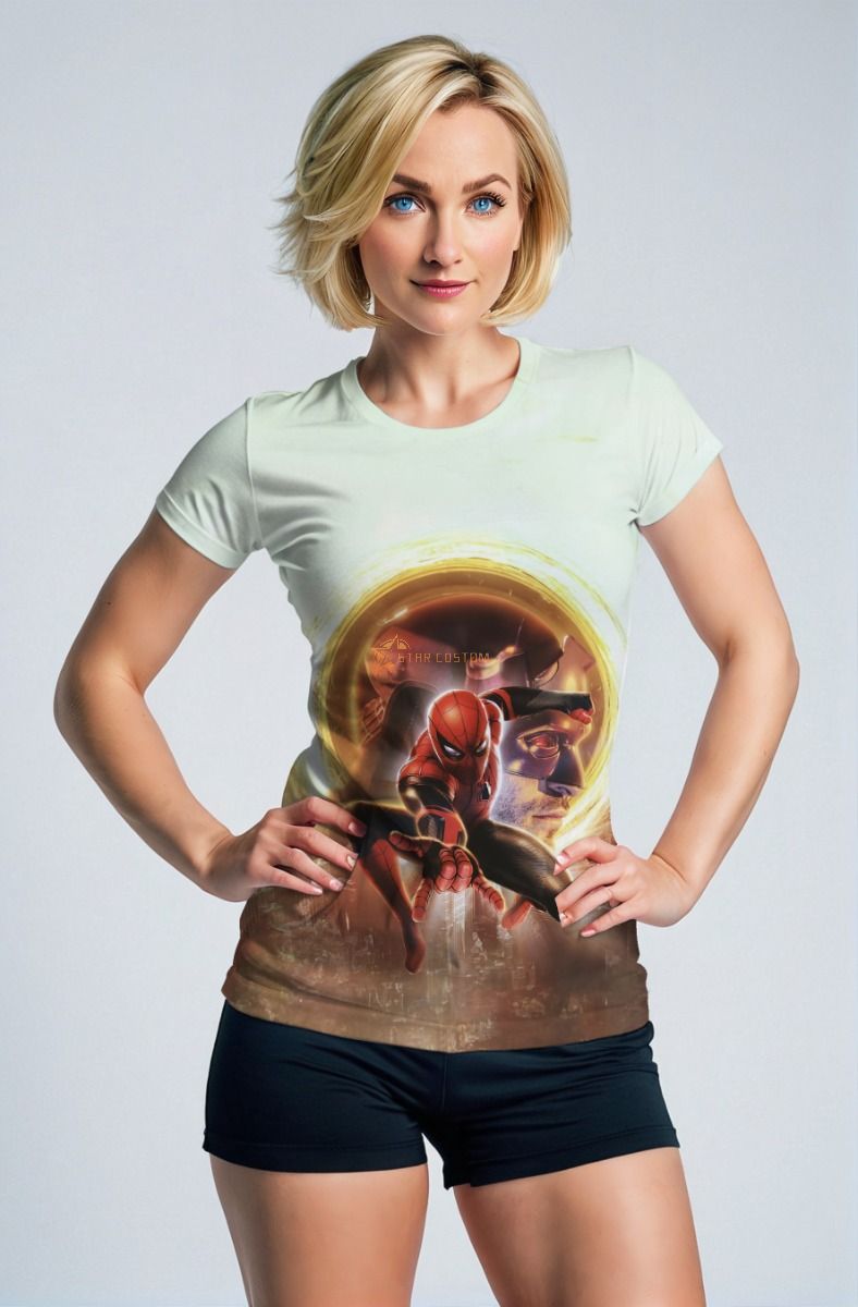 Light Gray Spider‑Man Action T‑Shirt