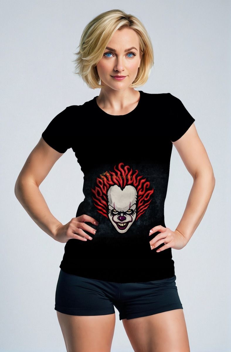 Black Horror Clown T‑Shirt – Street Scare Style