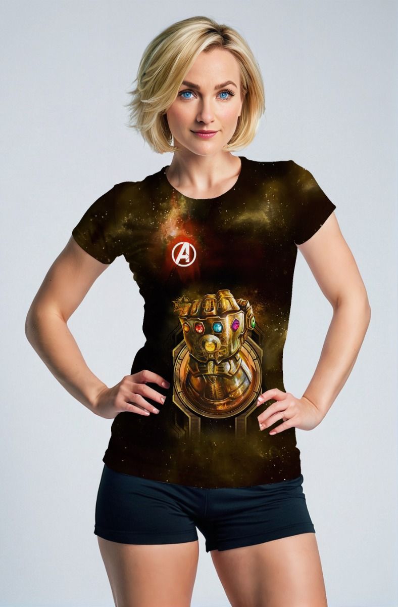 Infinity Gauntlet Galaxy Tee – Bronze Space Energy Shirt