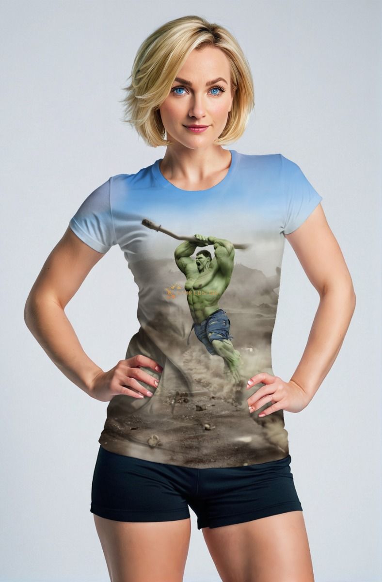 Hulk Sky-Burst Graphic Tee – Blue Earthquake Edition