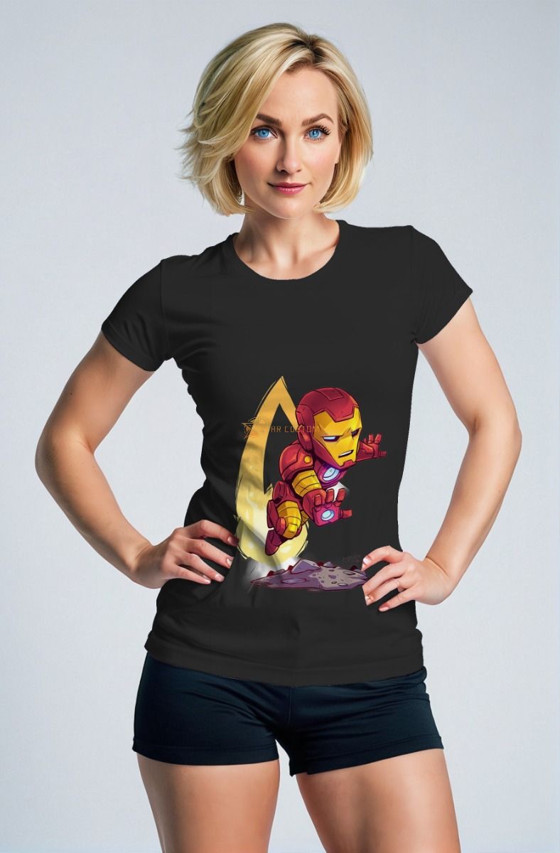Black Hero Flight Tee – Mini Iron Man Launch Mode