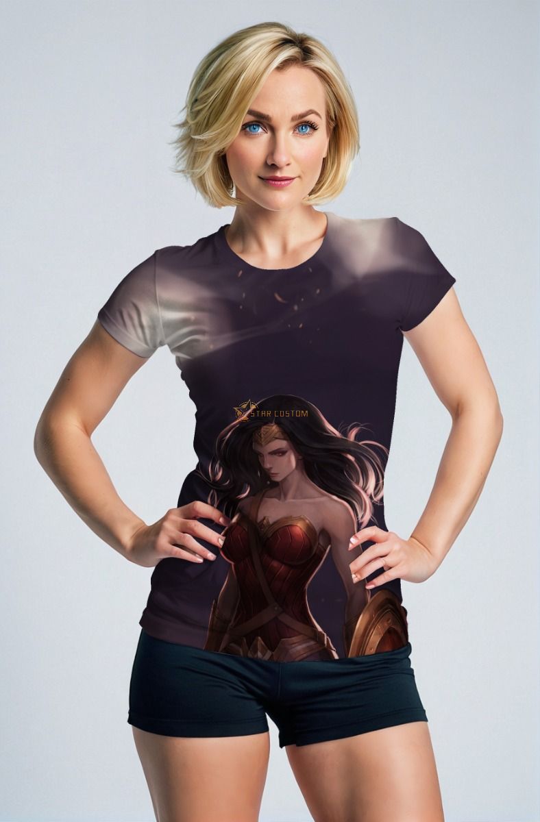 Dark Purple T-Shirt – Serene Wonder Woman Portrait