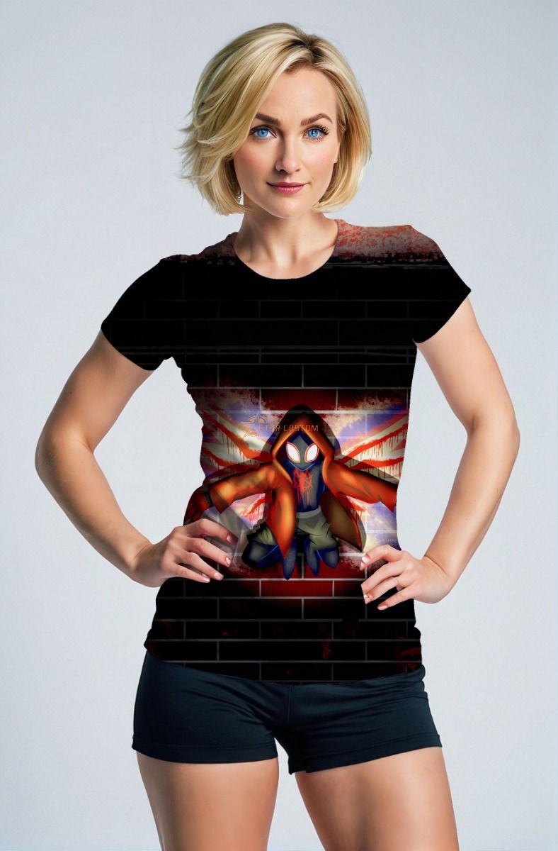 Black Graffiti T-Shirt – Miles Morales Urban Sketch Tee