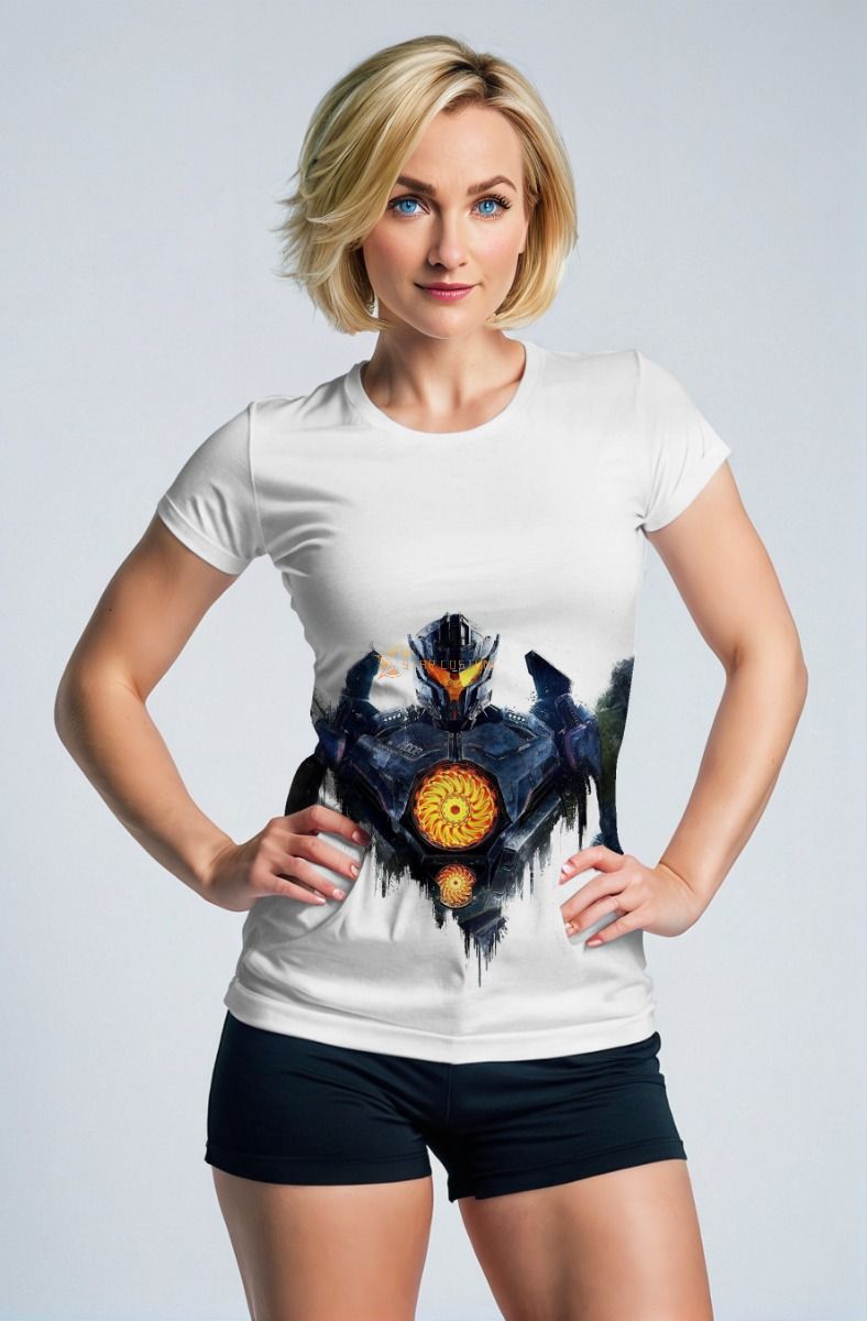 Mecha Charge Tee – White & Ember Core Edition