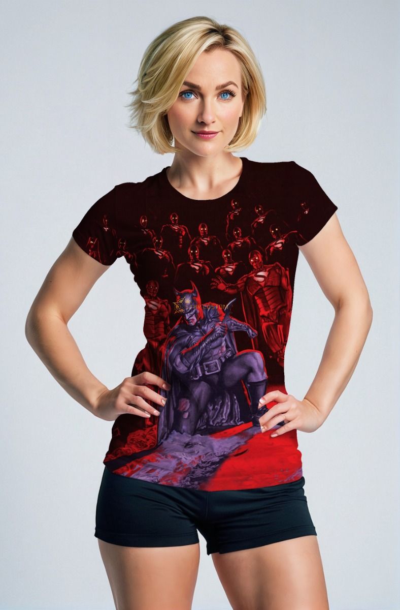 Battle Legacy Tee – Black Short Sleeve with Crimson Hero Art