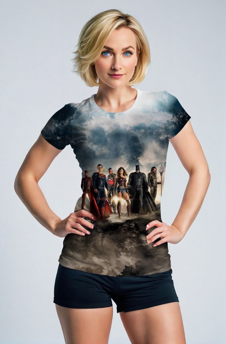 Justice League Alliance Graphic Tee – Thunder Sky Print