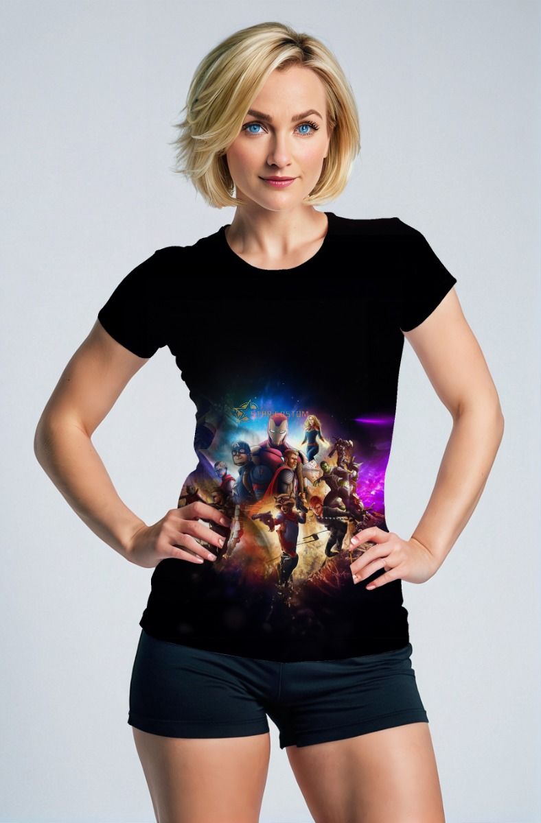 Black Marvel Heroes T-Shirt – Avengers Universe Line-Up