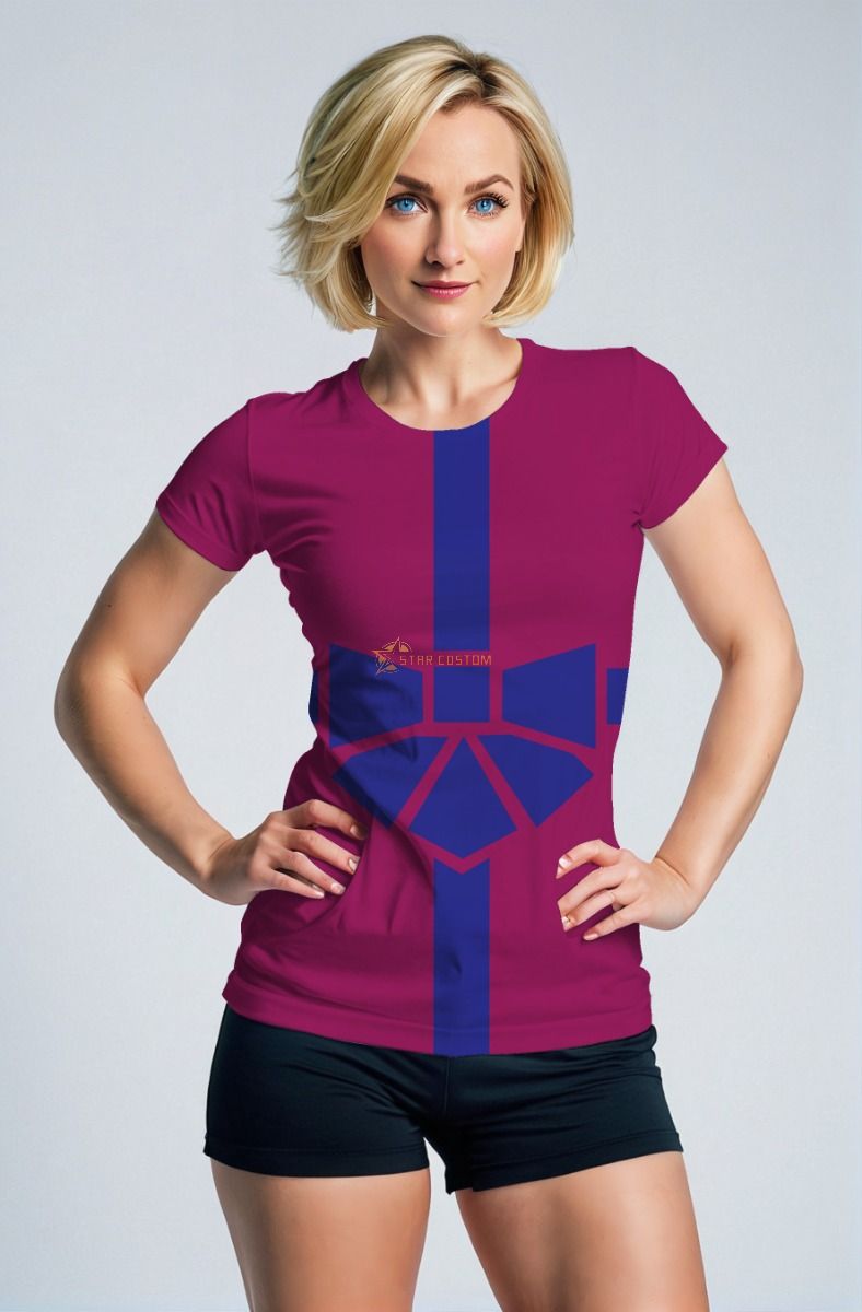Magenta Emblem Tee – Symbol of Strength