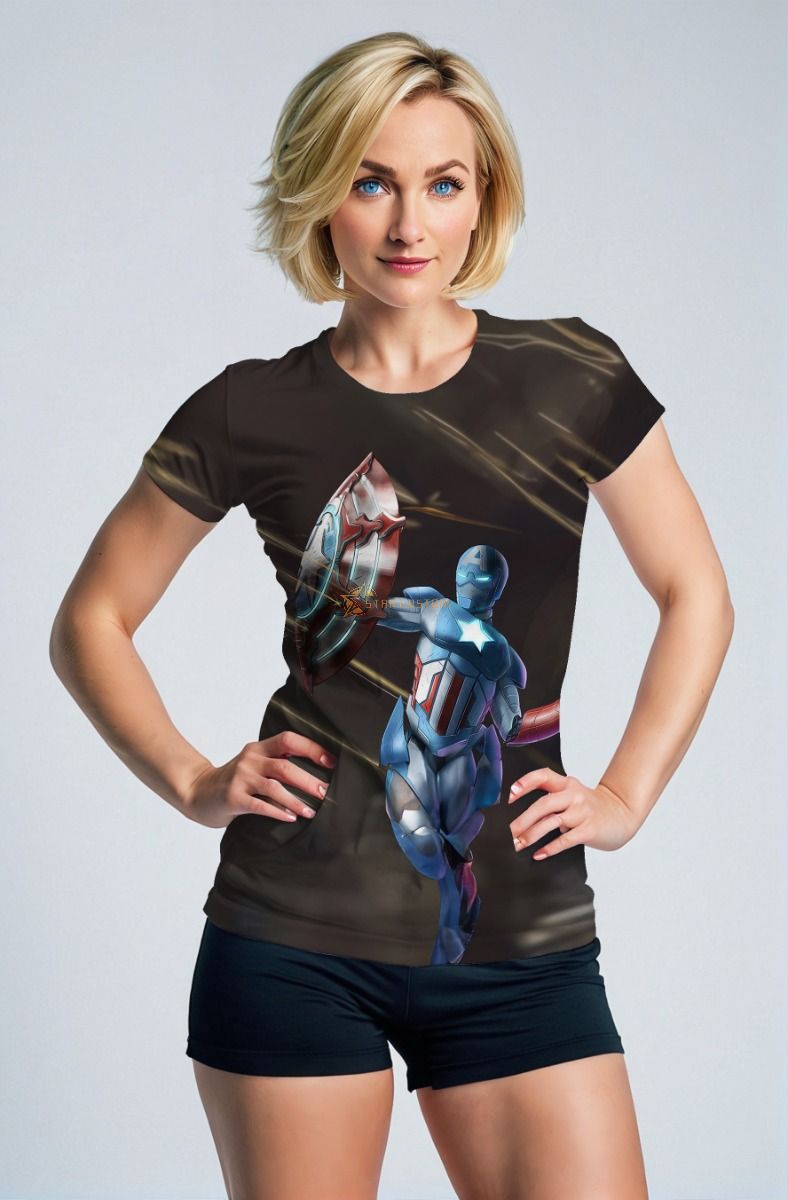 Captain Mech Power Surge – Black Short Sleeve T-Shirt