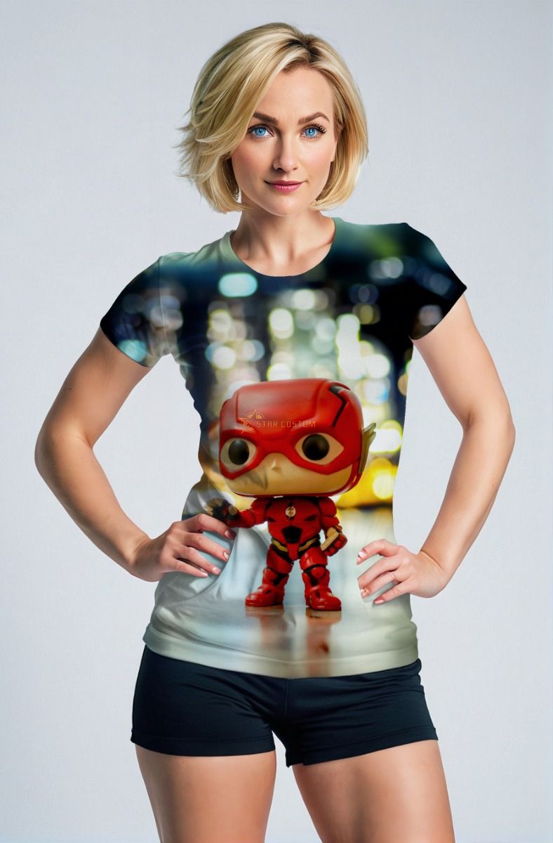 The Flash Movie Inspired Men’s Red Funko Pop Graphic T-Shirt