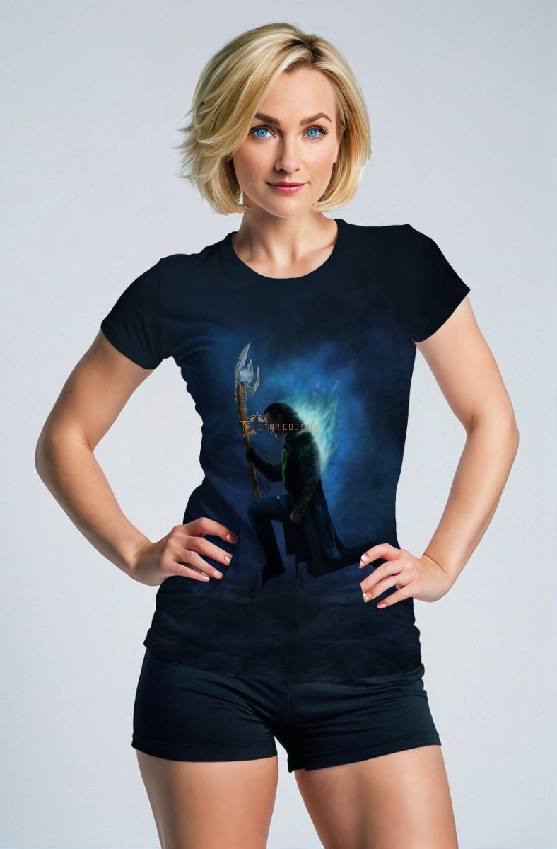 Marvel Loki Inspired Men’s Dark Blue and Gold Staff Sweatshir