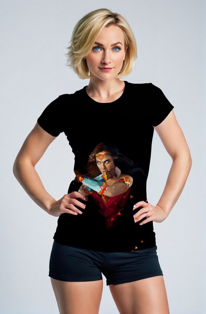 Wonder Woman Hero T-Shirt – Polygon Art Edition