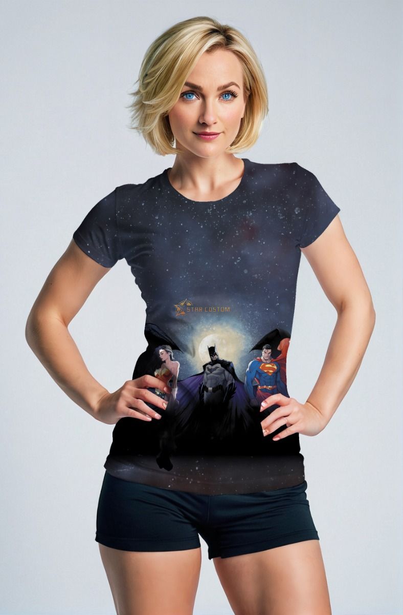 Justice League Moonlight T-Shirt – Heroic Trio