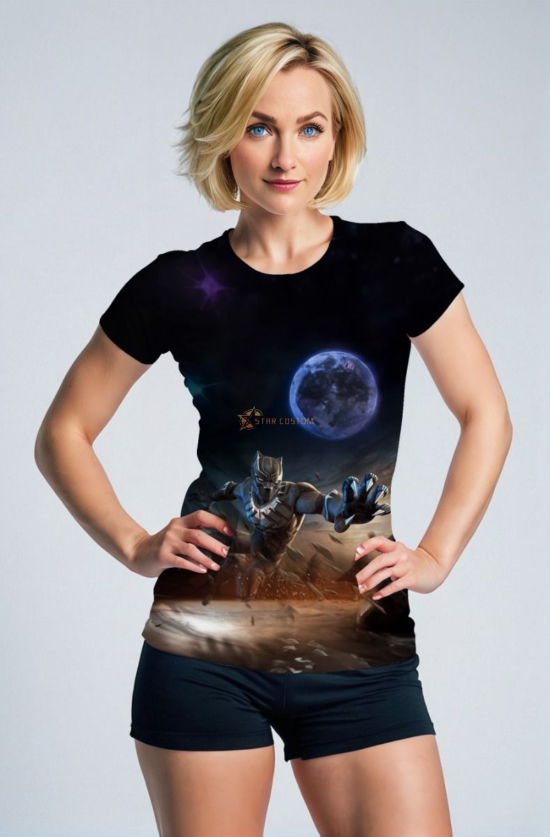 Black Panther T-Shirt – Full Moon Warrior Pose