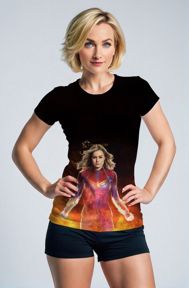 Captain Marvel T-Shirt – Fire and Flight