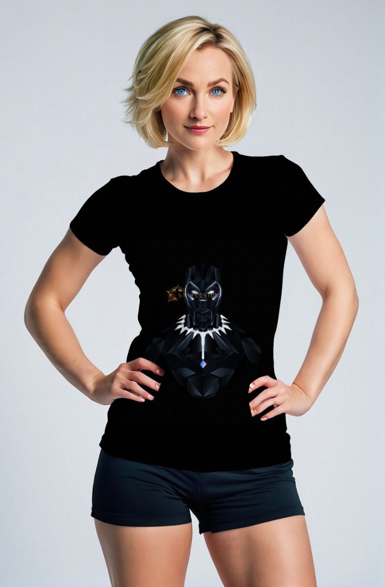 Black Panther T-Shirt – Polygonal Armor Legend