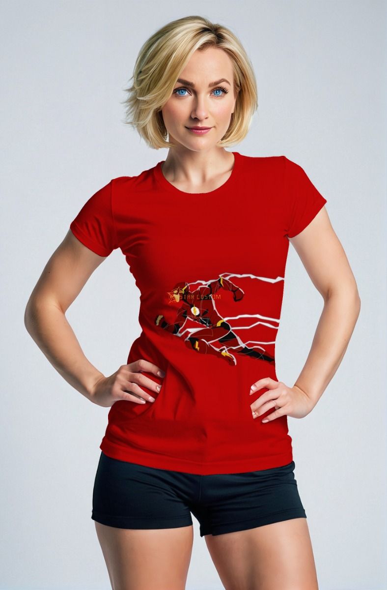 Classic Flash T-Shirt – Scarlet Lightning