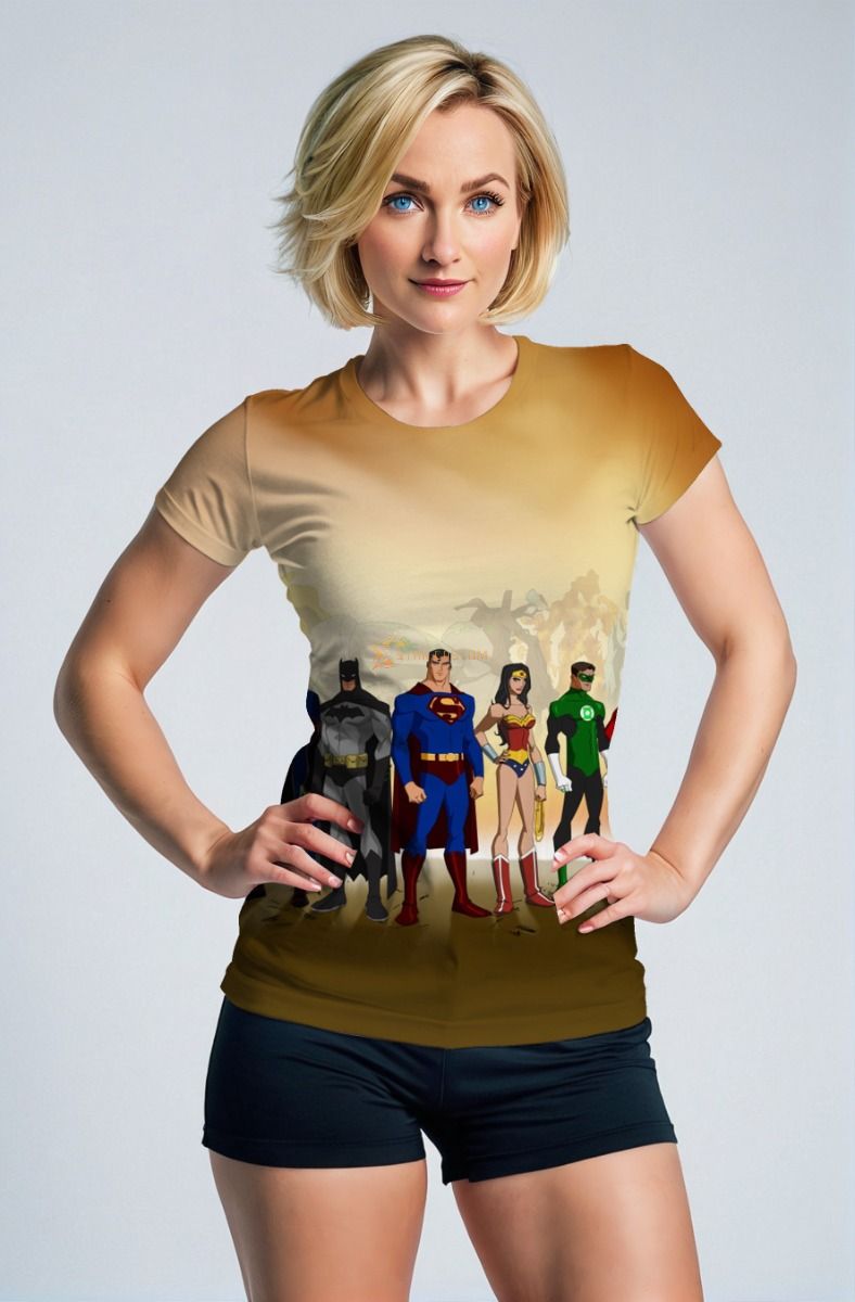 Justice League Animated T-Shirt – Hero Icons in Motion