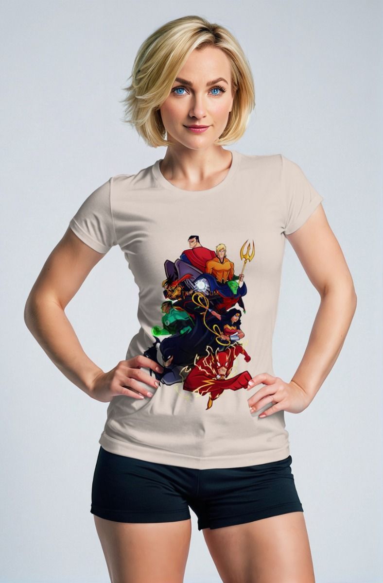 Justice League Dynamic Strike T-Shirt – Action Unleashed