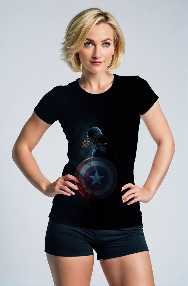 Captain America Dark Hero Silhouette T-Shirt