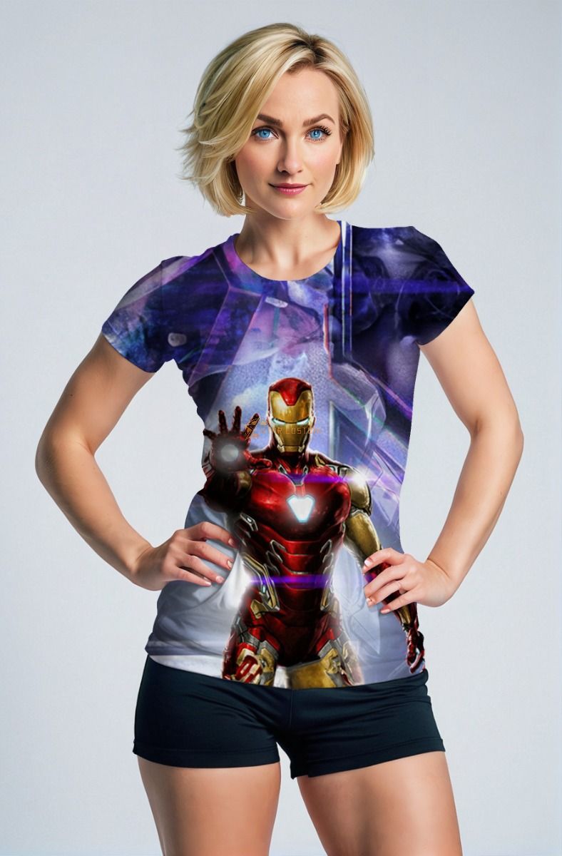Iron Man Red & Gold Arc Reactor Blast Marvel T-Shirt