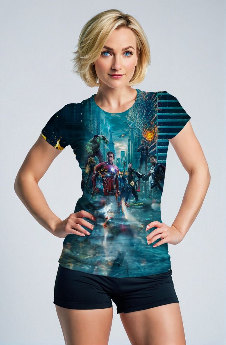 Avengers Legacy – Teal Blue Short Sleeve T-Shirt