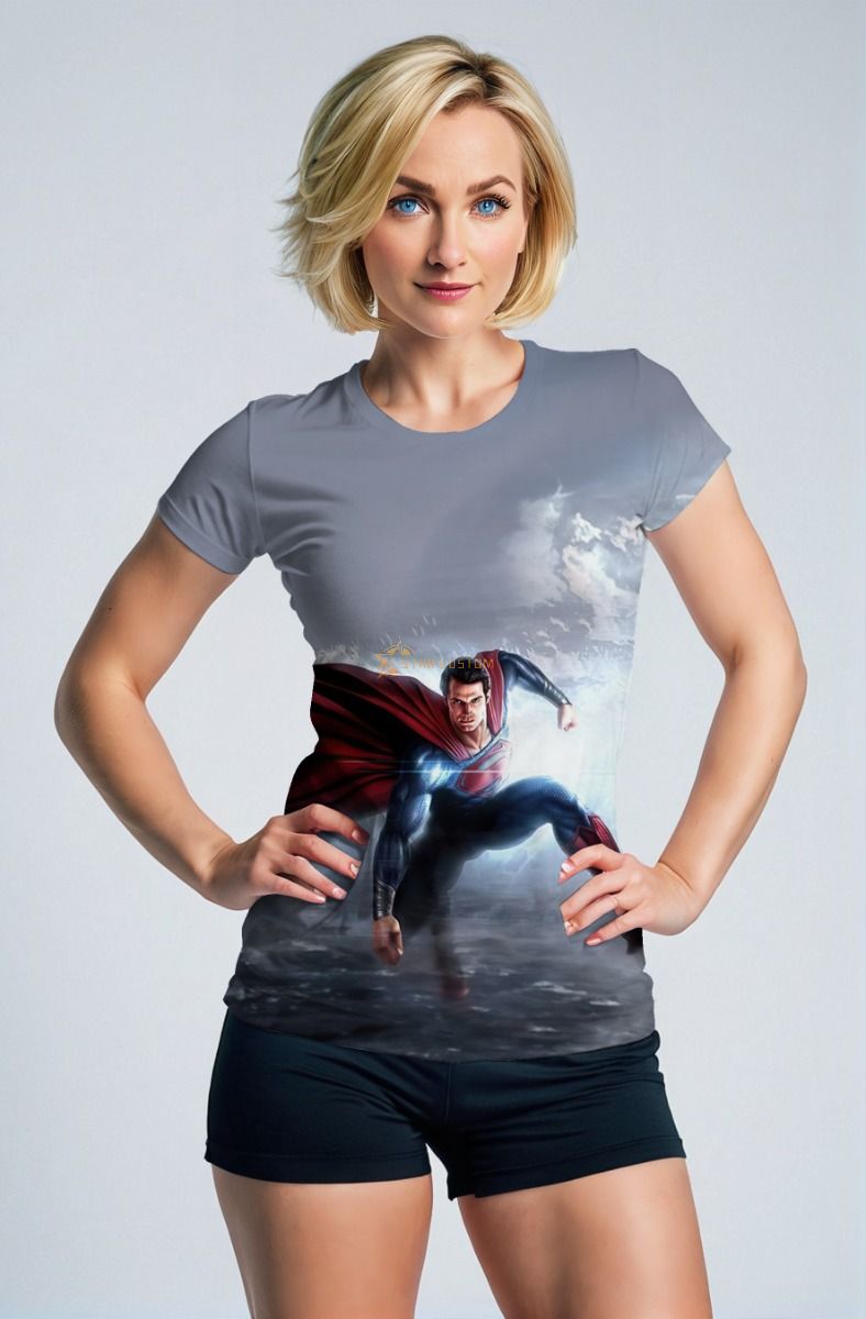 Hero Ascending – Grey Superman T-Shirt
