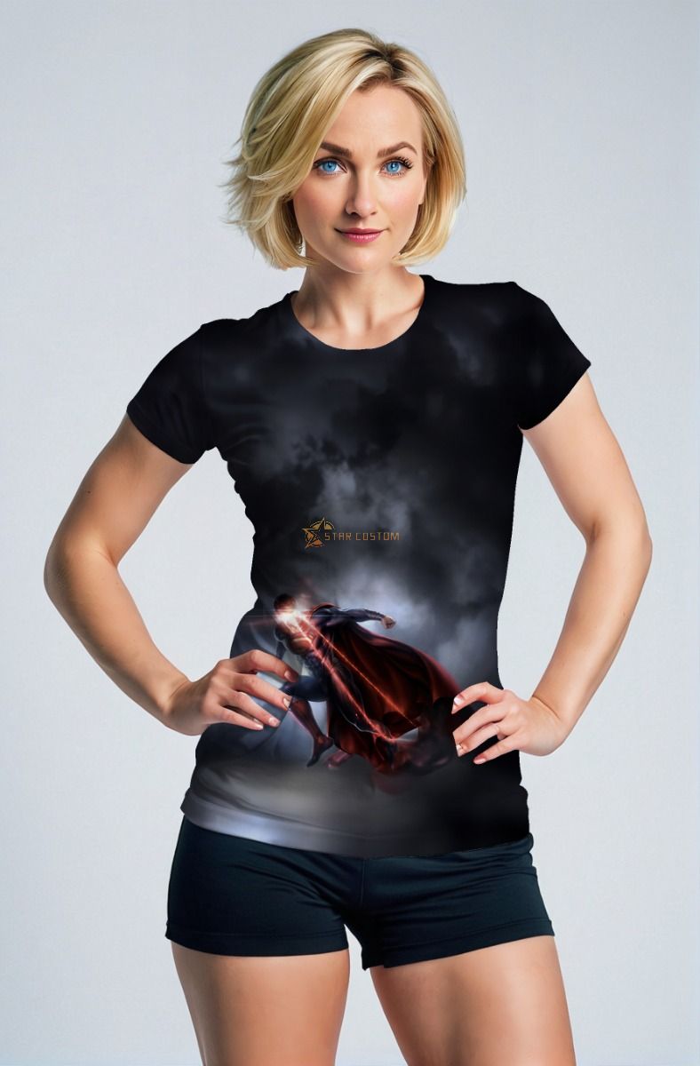 Hero of the Storm Tee – Dark Superman Power Flight T-Shirt