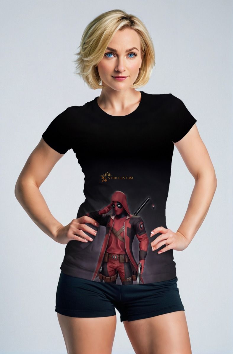 Sarcastic Legends Tee – Minimalist Deadpool Red Hood T-Shirt