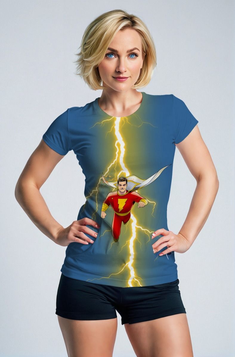 Shazam Bolt Tee – Blue Energy Casualwear