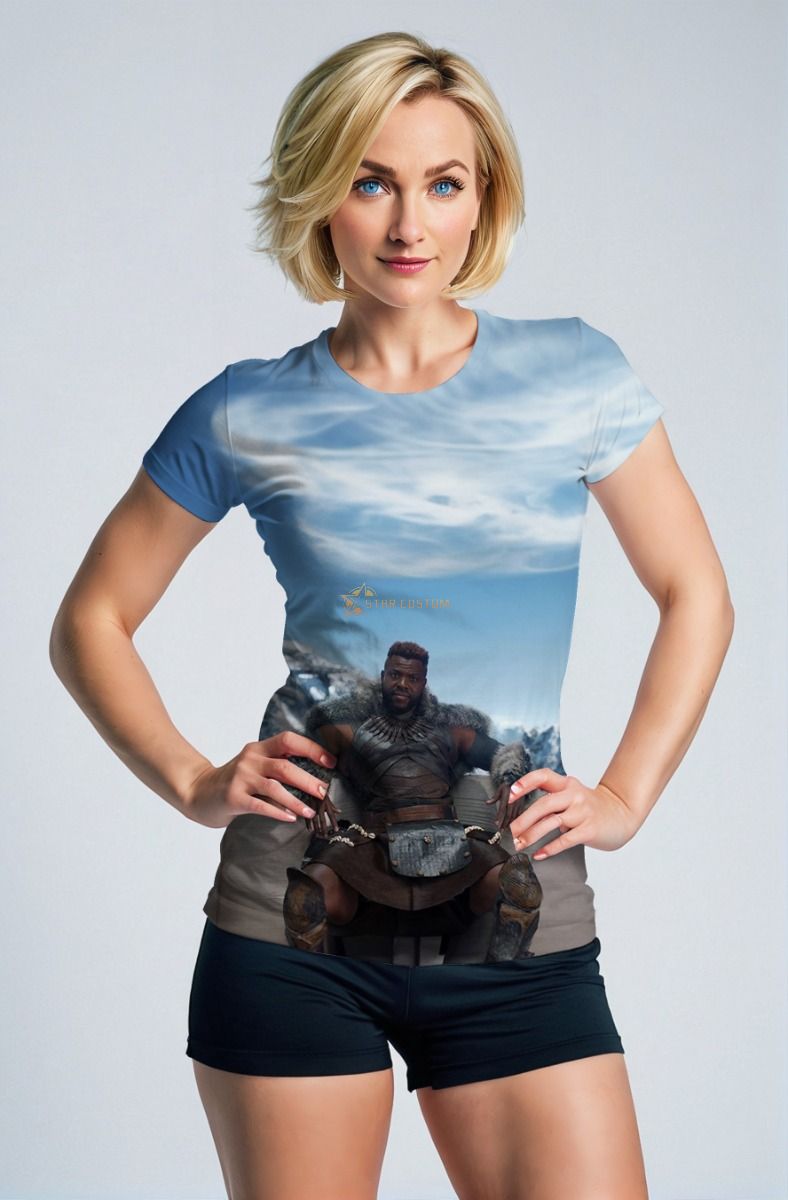 M'Baku Graphic T-Shirt - Brown & Black Hero Design